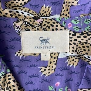 Printfresh Purple Leopard Pattern Shirt #0799